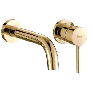 Rea Lungo gold wall-mounted bathroom faucet - Nonbrand Faucet