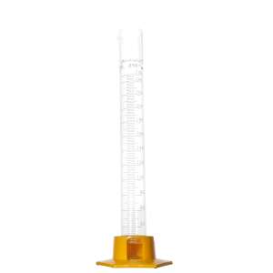 Szklany cylinder miarowy z plastikową podstawą 250ml