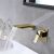 Installed Rea Mason Gold Wall Mounted Faucet