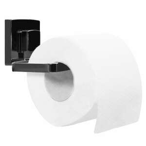 Black wall mounted toilet paper holder, Falra szerelhető wc papír tartó Black 381698 - Toilet Paper Holder & Stand