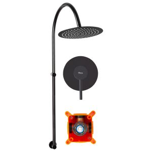 Rea Lugano Black concealed shower set - Shower set