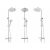 Lungo Chrome Thermostatic Shower Set 147261158