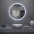 LED Round Wall Mirror 60cm above sink in bathroom