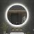 FFJ 50cm Round LED Bathroom Mirror with touch controls