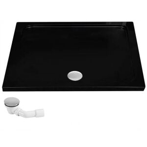 Acryl Duschwanne Rea Savoy Black 80x100