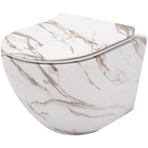 Carlos Slim Lava Mat Mini Wand-WC mit Marmoreffekt