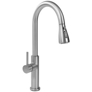 Rea Nest Chrome Kitchen Faucet with Pull-Down Sprayer - Faucet