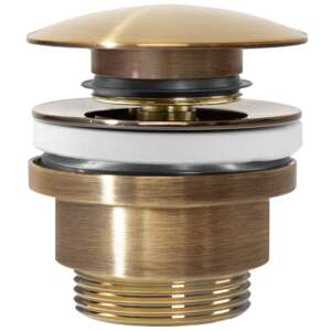 Waschbeckenstöpsel universal click-clack Rea GOLD Antique