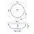 Rea Aztec countertop washbasin dimensions diagram