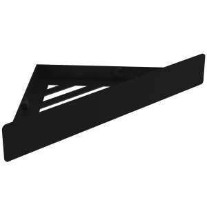 Rafturi de baie triunghiulare negre, SF07, raft de colț, montat pe perete, design modern - Raft pentru baie