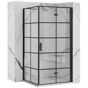 Rea Molier Black Shower Enclosure 100x80 139809276 - Rea