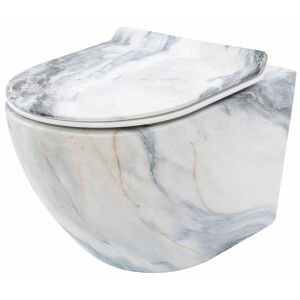Rea Carlos Slim Granit Matt WC Bowl 146395799 - Toilet