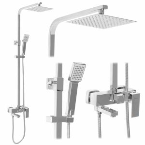 Rea Navaro Thermostatic Shower Set Collage - Shower set