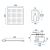Fenix Chrome shower set dimensions, technical drawing