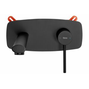 Rea Oval moderne schwarze Wandarmatur - Nonbrand Wasserhahn