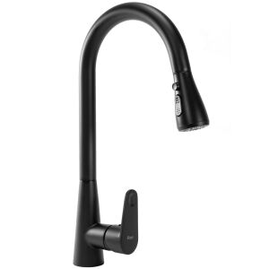Rea Mild Matte Black Kitchen Faucet with Pull-Down Sprayer - Nonbrand Faucet