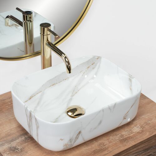 Rea Demi Mini Aiax Shiny Countertop Washbasin