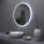 80cm LED Round Mirror in modern bathroom setting