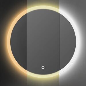 Okrúhle LED zrkadlo s nastaviteľnou teplotou farby - Kúpeľňový nábytok