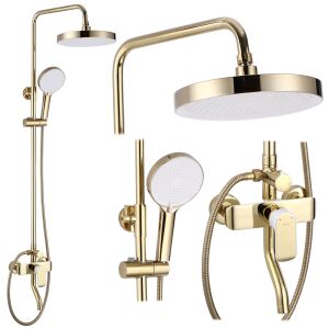 REA BLOOM WHITE GOLD Shower Set