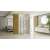 Душ кабина REA Hugo 80x90 Gold Brush 94511747