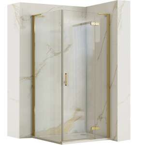 Душ кабина REA Hugo 80x90 Gold Brush 94511747