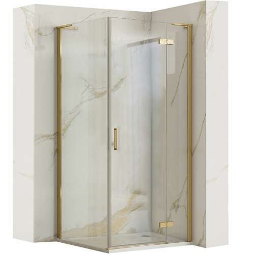 Душ кабина REA Hugo 80x90 Gold Brush 94511747