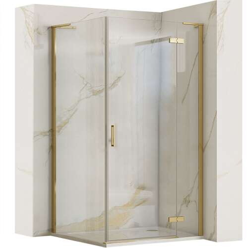 Душ кабина REA Hugo 100x90 Gold Brush 94511780