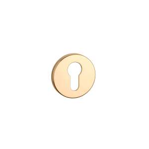 Aprile Körrozetta 7mm Gold PVD Keyhole Cover, Shiny Gold PVD Finish - Open shutter