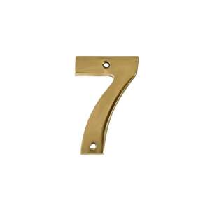 Brass house number 7 - Decoration