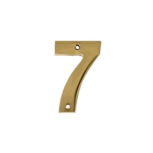 Brass house number 7
