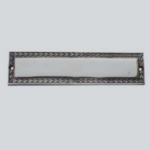 Brass nameplate with ivy design, 187x46mm - Decoration