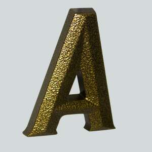 Bronzové písmeno domu A - Čísla domov