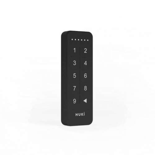 Klawiatura Nuki Smart Lock 2.0, czarna, z klawiszami numerycznymi 1-9
