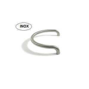 Rozsdamentes acél ajtóhúzó, oldalra szerelhető, 32x432 mm, pár - Perfekto