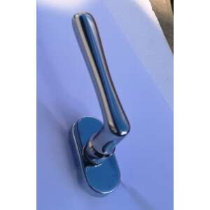 Nostalgia Satin Chrome Balcony Door Tilt and Turn Handle 94514323 - Gomboss Door Knobs & Handle