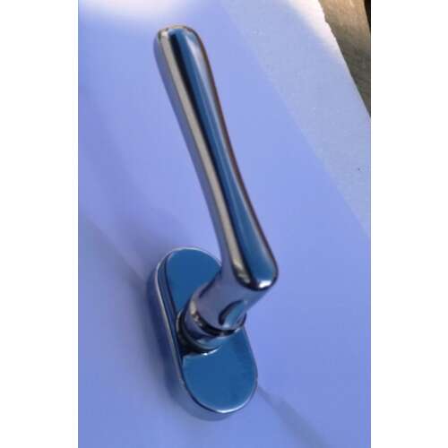 Nostalgia Satin Chrome Balcony Door Tilt and Turn Handle 94514323