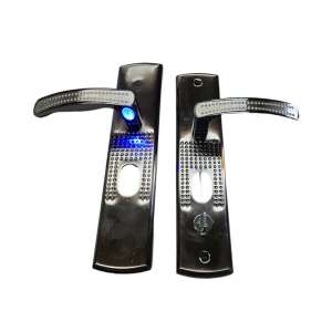 Hisec left-handed door handle set with light, both sides - Perfekto