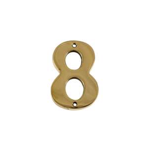 Brass house number 8 - House Number Plate