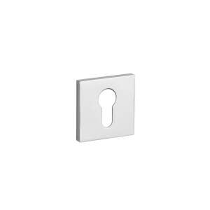 Aprile square escutcheon, polished chrome, 7mm, keyhole cover - Open shutter