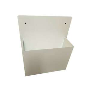 Biały stojak na gazety do montażu na ścianie - Dekoracja ogrodu