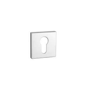 Aprile square escutcheon, polished chrome, 7mm, for door handles - Open shutter
