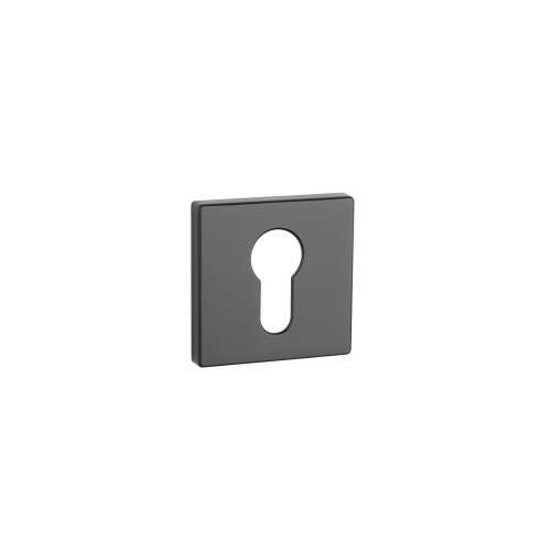 Aprile Square Escutcheon, Black, 7mm, PZ