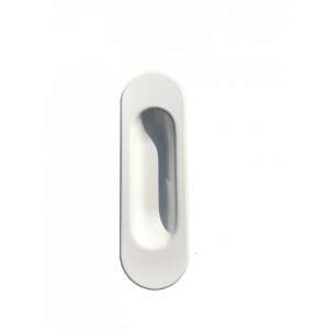 Oval White Sliding Door Handle 94514399 - Sliding Door Hardware