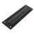 Black steel letter slot with spring loaded flap, 254 x 73 mm, for mail delivery