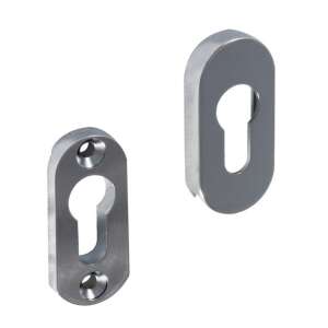 Hero Ovál Biztonsági Fényes Króm PZ Alsó-Felső Zártakaró - Perfekto