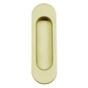 Oval shiny brass sliding door handle - Sliding Door Hardware