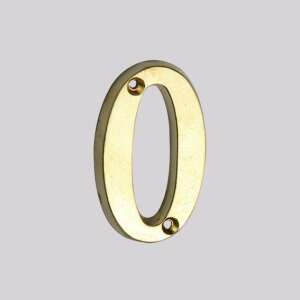 Réz házszám 0, 50mm magas, 30mm széles, 5mm vastag - Gomboss