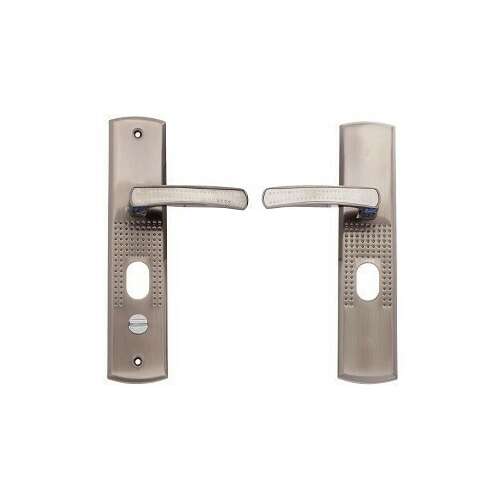 Hisec Kinai Biztonsági Ajtokilincs Szett Balos Egyszerű 72 PZ Türgriff-Set, silber, links