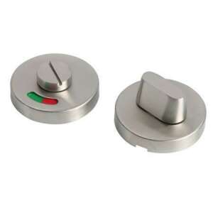 Indikátor zámku na toaletu z nehrdzavejúcej ocele, obsadený/voľný, okrúhly, pár - Gule a kľučky dverí